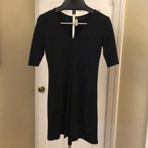 V neck T-shirt dress